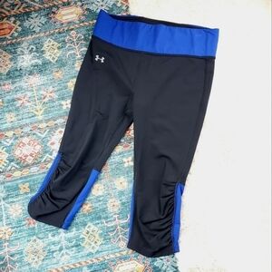 Under Armour Black Blue Crop Legging